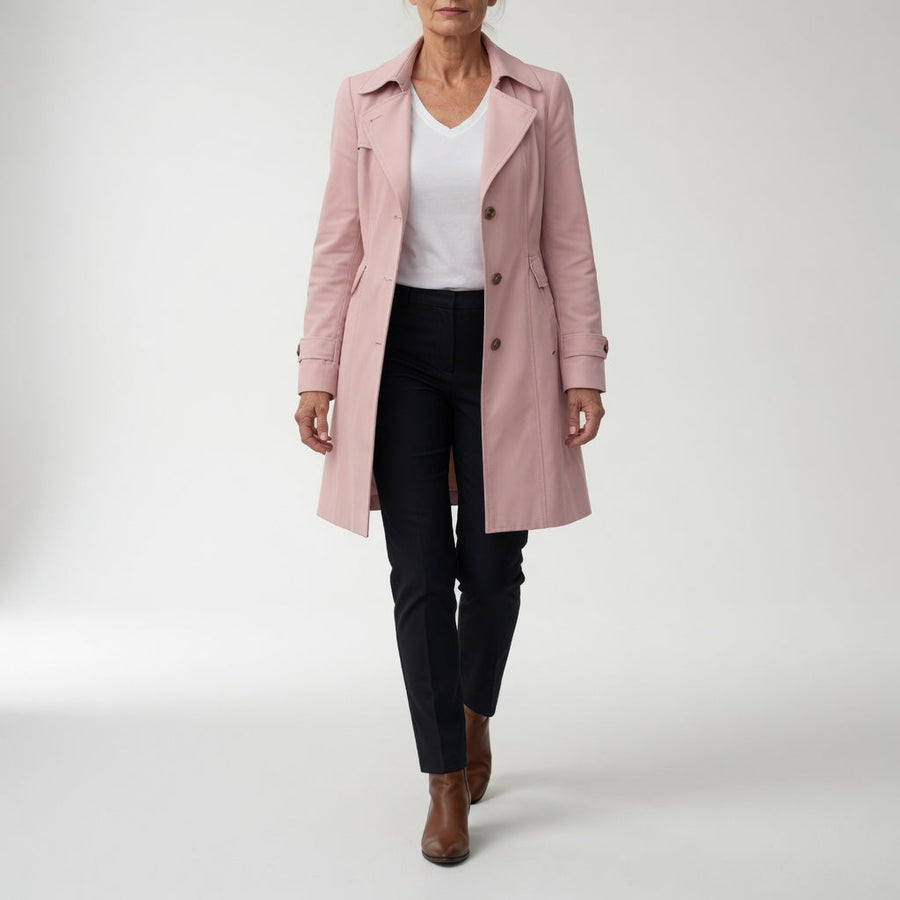 Matheline™ — Trench coat cintré élégance parisienne intemporelle