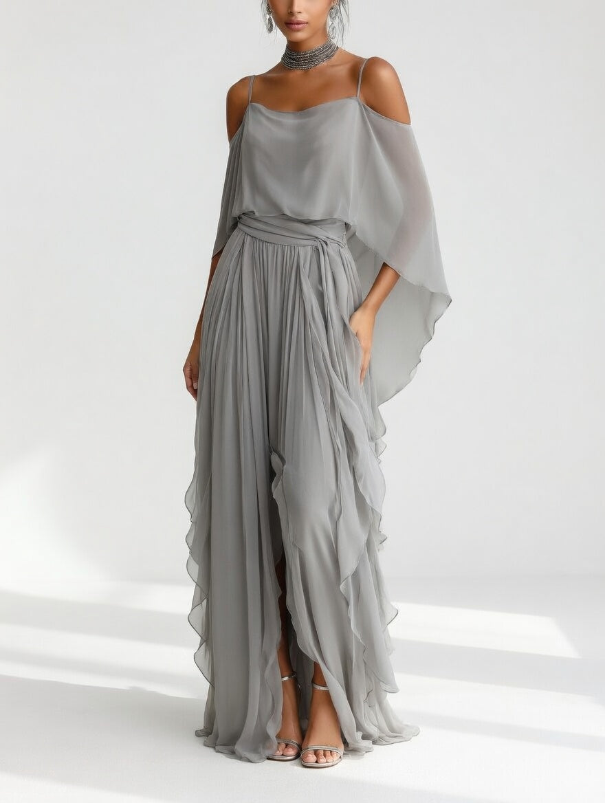 Élysandre™ — Robe longue fluide élégante aérienne