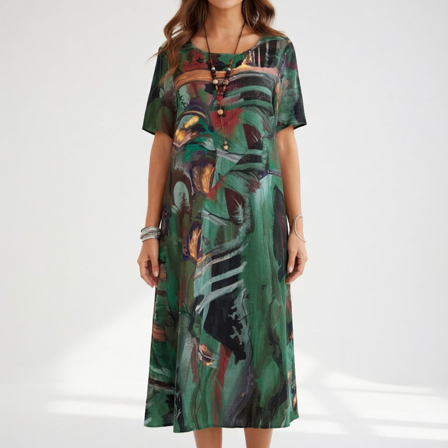 Azéloria™ — Robe longue artistique élégance fluide