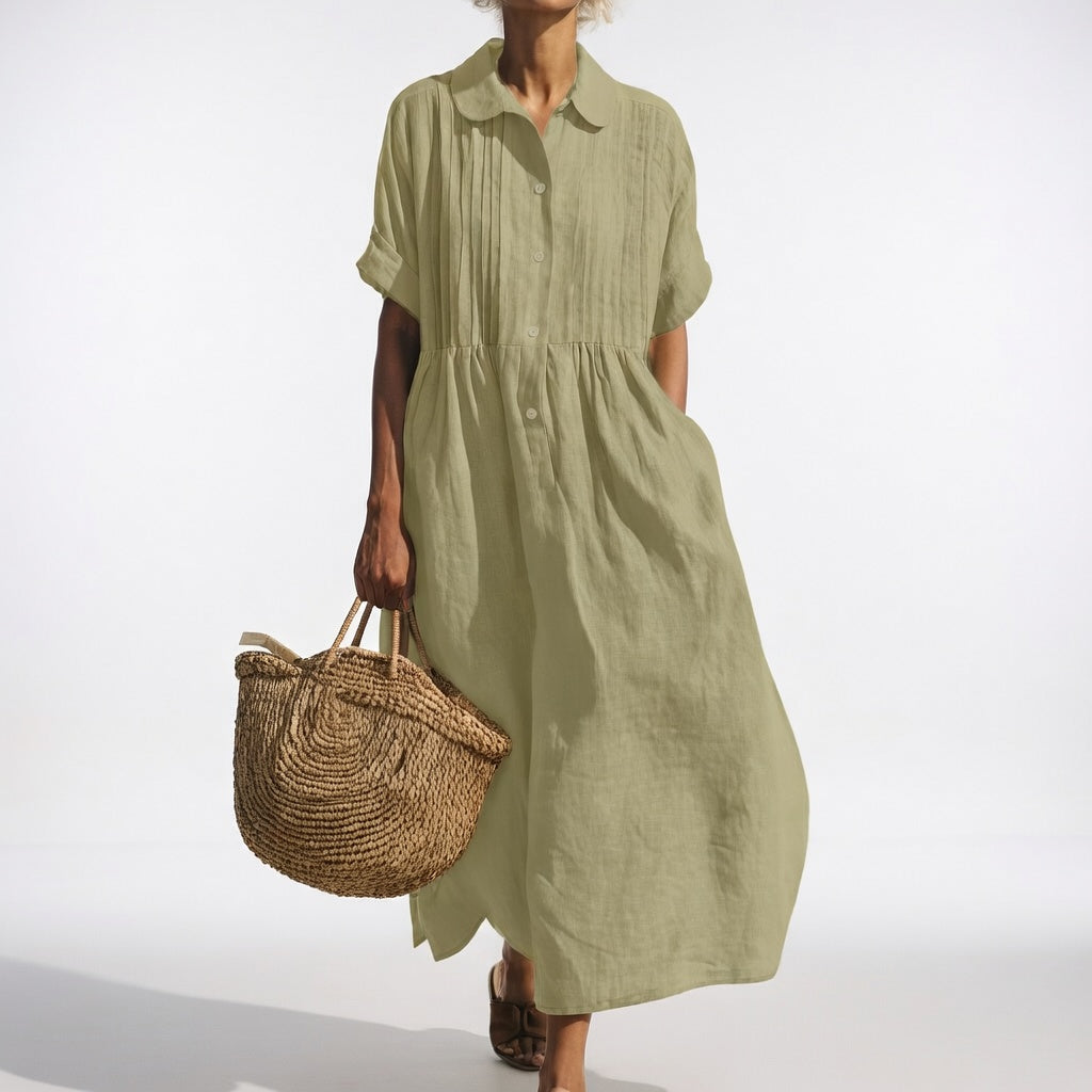 Lysandra™ | Robe chemise fluide estivale