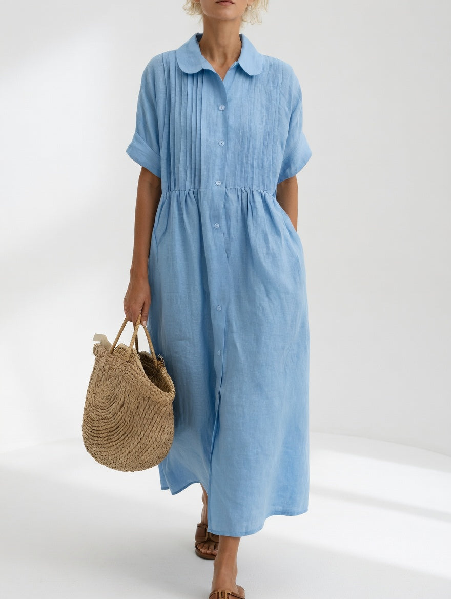 Lysandra™ | Robe chemise fluide estivale