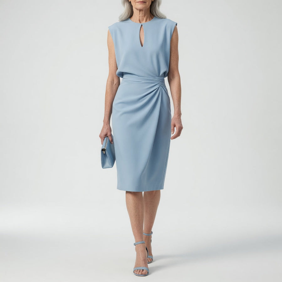 Daphné™ — Robe midi drapée à la taille élégante