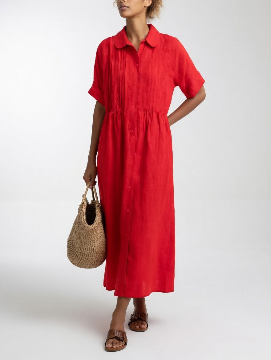 Lysandra™ | Robe chemise fluide estivale