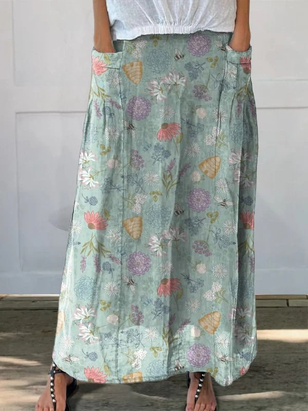 Jupe Amandine Printemps Fleuri